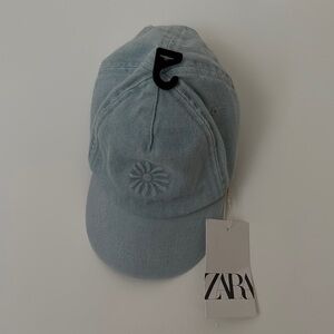 ZARA Light Blue Denim Toddler Baseball Cap Size 1-3 Years
